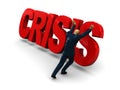 Struggle with the crisis Royalty Free Stock Photo