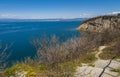 Strunjan cliff, Slovenia Royalty Free Stock Photo