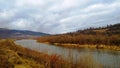3154. The Stryi River flows between two banks Royalty Free Stock Photo