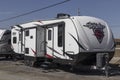 Stryker toy hauler by Cruiser RV. Cruiser RV is a division of Heartland Recreational Vehicles and Thor Industries