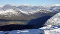 Stryn valley from Mount Hoven in Loen in Vestland in Norway Royalty Free Stock Photo