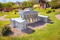 Strysza Buda, Poland - May 03, 2014: Park miniature. Brandenburg Gate