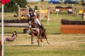 Strzegom Horse Trials, Morawa, Poland - June, 25, 2022: German Pia Munker on horse Cascada, on the Cross Country