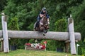 Strzegom Horse Trials, Morawa, Poland - June, 25, 2022: Italian Sabrina Assirelli on horse Strategik Wing, on the Cross Country