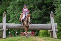 Strzegom Horse Trials, Morawa, Poland - June, 25, 2022: Polish Wiktoria Knap on horse Quintus 134, on the Cross Country Royalty Free Stock Photo