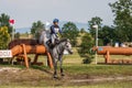 Strzegom Horse Trials, Morawa, Poland - June, 25, 2022: Swedish Frida Andersen on horse Stonehavens Baby Blue