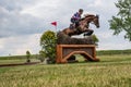 Strzegom Horse Trials, Morawa, Poland - June, 25, 2022: Thai Korntawat Samran on horse Uster de Chanay, on the Cross Country