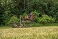 Strzegom Horse Trials, Morawa, Poland - June, 25, 2022: Thai Korntawat Samran on horse Uster de Chanay, on the Cross Country