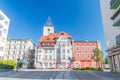 Buildings on market square in Strzegom