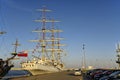 STS Gift of the Youth Dar Mlodziezy - three-masted Polish training frigate type B-95 in Gdynia