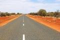 Stuart Highway in the Red Centre of Australia Royalty Free Stock Photo