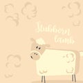 Stubborn lamb Illustration