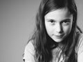 Stubborn little girl Royalty Free Stock Photo