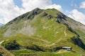 Stubnerkogel (2200 m) is beautiful panoramic mountain in the spa and sports resort of Bad Gastein in the Austrian Alps Royalty Free Stock Photo