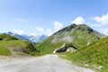 Stubnerkogel (2200 m) is beautiful panoramic mountain in the spa and sports resort of Bad Gastein in the Austrian Alps Royalty Free Stock Photo