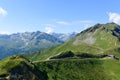 Stubnerkogel (2200 m) is beautiful panoramic mountain in the spa and sports resort of Bad Gastein in the Austrian Alps Royalty Free Stock Photo