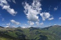 Stubnerkogel mountains with shadows of clouds landscape Royalty Free Stock Photo