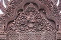 Stucco ancient. Stucco adorn ancient sanctuary. Huay Kaew temple in Lopburi, Thailand