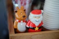 Stucco dolls, deer and Santa Claus Collection on Christmas Day