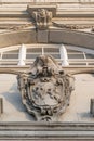 Stucco on the facade of the Cathedral Royalty Free Stock Photo