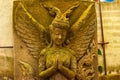 Stucco Goddess Sacred With green moss Royalty Free Stock Photo