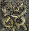 Stucco golden dragon