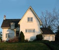 Stucco House in America Royalty Free Stock Photo