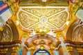 The stucco moldings on the ceilings of Jasna Gora Basilica in Czestochowa, Poland