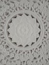 Stucco moulding, samples of a stucco moulding from plaster Royalty Free Stock Photo