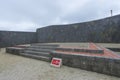 Stucco Roof and rampart of Shurijo castle, Okinawa Royalty Free Stock Photo