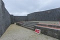 Stucco Roof and rampart of Shurijo castle, Okinawa Royalty Free Stock Photo