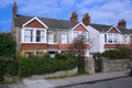 stucco semi-detached houses Royalty Free Stock Photo