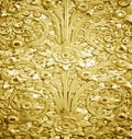 Stucco walls antique flower