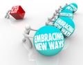 Stuck in Old Ways Vs Embracing Change Adapting New Challenge Royalty Free Stock Photo