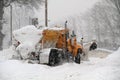 Stuck Snow Plow