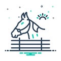 Mix icon for Stud, horse and vertical