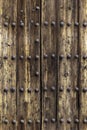 Studded antique wood texture. Abstract background. Seamless pattern