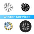 Studded tires and chains icon