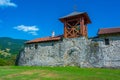 Studenica monastery during a sunny day in Serbia Royalty Free Stock Photo