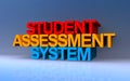 student assessment system on blue