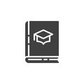 Student book vector icon