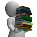 Student Carrying Books Showing Education Royalty Free Stock Photo