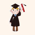 Student cartoon theme elements vector,eps