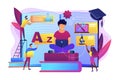 Personalized learning concept vector illustration