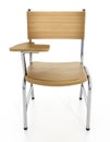 Student chair isolated on white background. 3D illustration