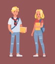 Student character vector design