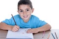 Student child studying Royalty Free Stock Photo