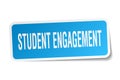 Student engagement square sticker