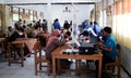 A student is enrolling in a senior high school in Java, Indonesia. New student registration in high school