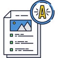 Student exam test icon good grade result vector